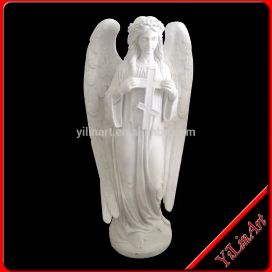 White Marble Angel Statue, Stone Statue, Garden Statue