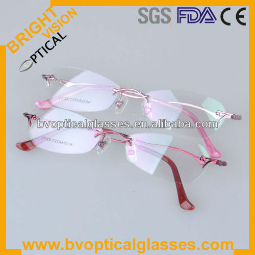 Bright Vision 1023 Factory Directly Sale Pure titanium frame eyewear