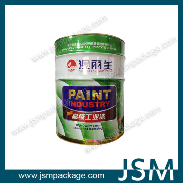 empty industrial tin can in for oil base paint