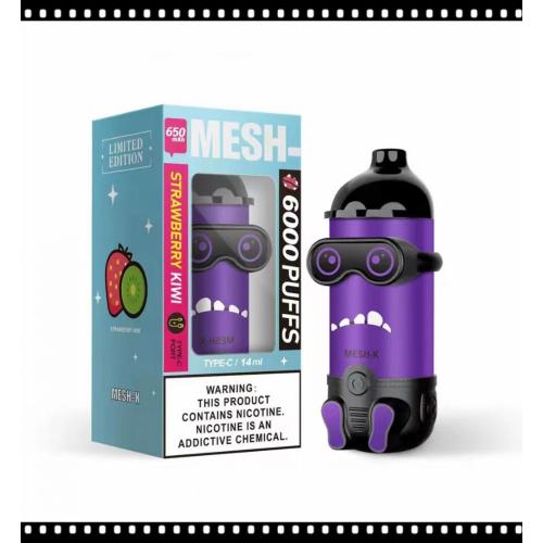 Mesh-k original 6000 bocanadas desechables vape al por mayor