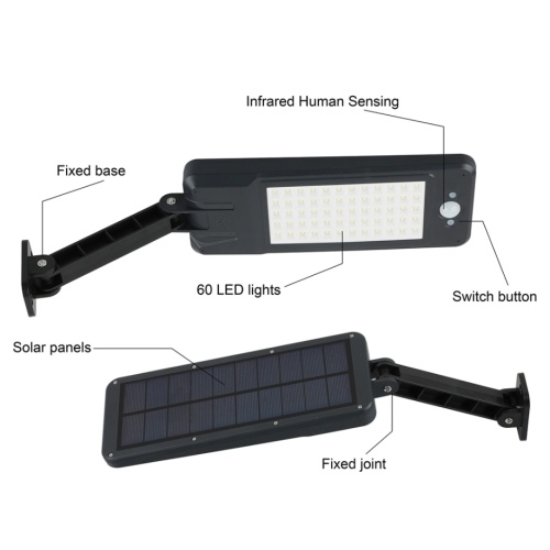 120W Solar-Powered Outdoor Garden LED Street Light