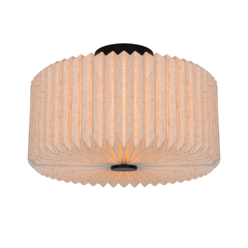 Vivienne Fabric Metal LED Ceiling Light