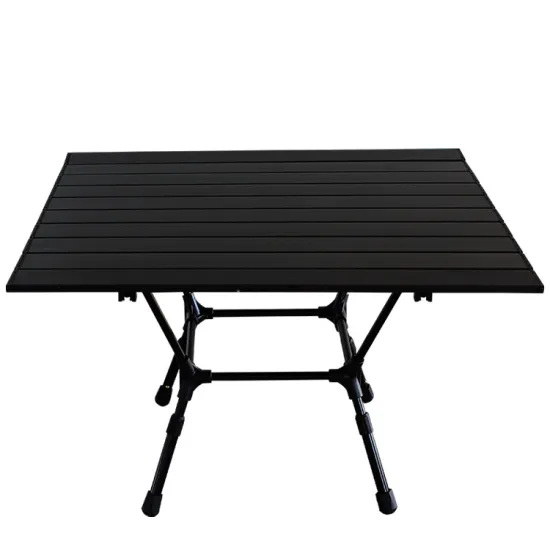 Custom Logo Height-Adjustable Portable Collapsible Aluminum Camping Table