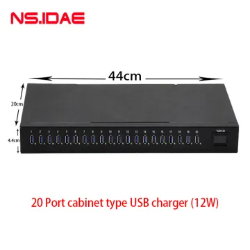 200W Cabinet type 20-port USB charger