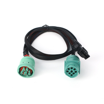 Automotive J1962 16-Pin OBD Truck Wiring Harness