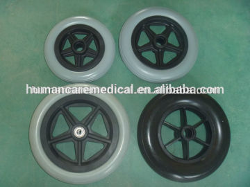 8 inch wheelchair wheel with different material finished