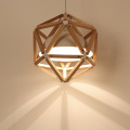 مصابيح قلادة خشبية لغرفة المعيشة من ليدر