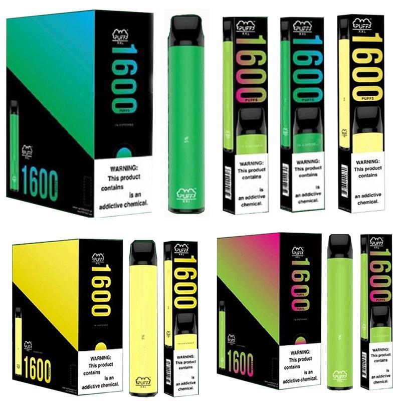 Giá cao cấp vận chuyển nhanh 10flavors 1600puffs Puff XXL