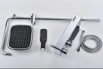 Shower Set with Shampoo Shelf