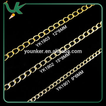 Golden Aluminium Jewelry Chain Wholesale