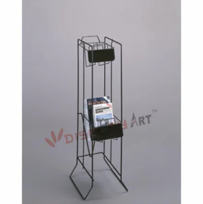 2 pocket digest display rack