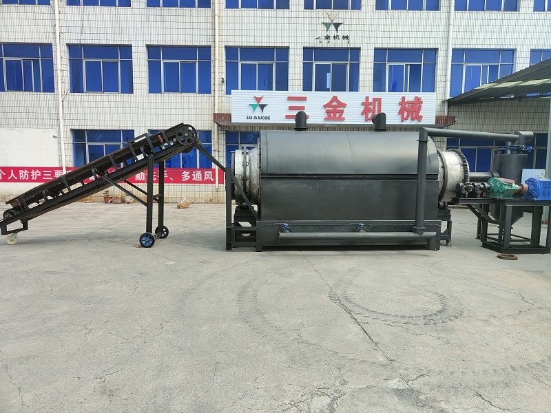 Rotary Charcoal Making Machine from Sawdust