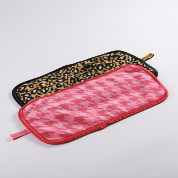 Soft microfiber printed make up remover towels