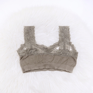 Ladies lace cotton bra