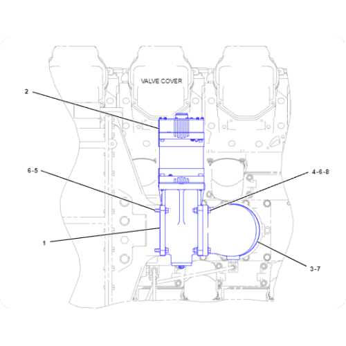 Gasoline engine G3516 Slider bearing 3461467/346-146