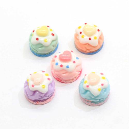 Dolce simulazione Macaron Cake Resin Cabochon per telefono Deco Scrapbooking Artigianato decorativo fai da te Mini Play Food