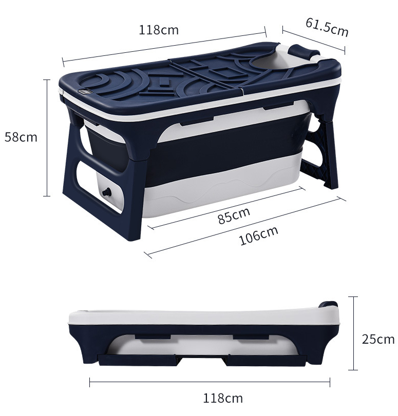 Plastic Collapsible Portable Tub For Adults