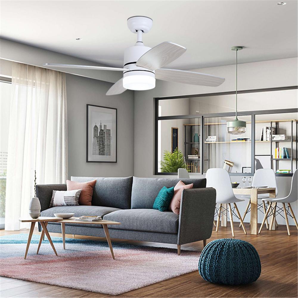 Última lâmpada LED elétrica doméstica simples ventilador moderno