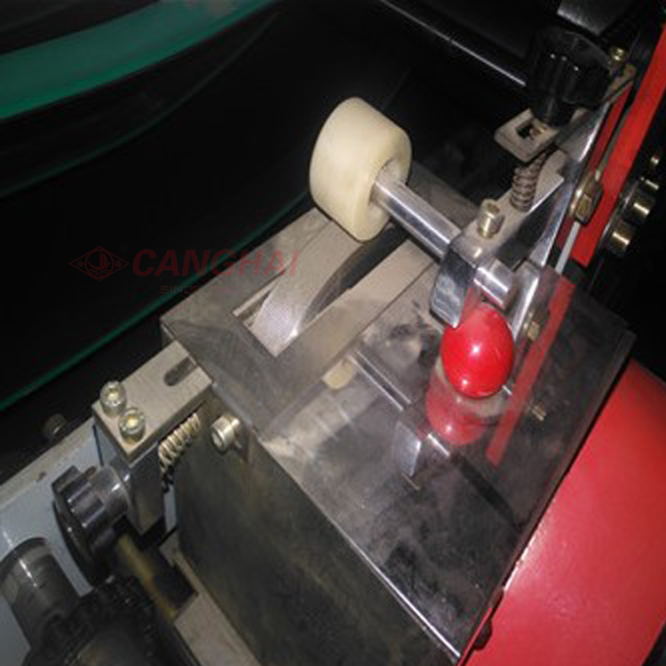 Manual carton box folding gluing lock machine