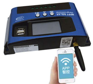 4G GPRS Bluetooth WiFi Remote Controlled MPPT Solar Charge Controller 30A-100A 12V-60V