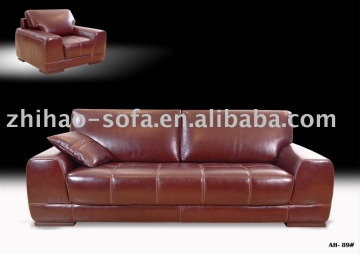 AH-89leather sofa