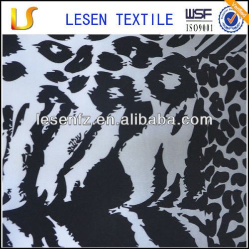 Lesen polyester printing peach skin fabric/ polyester print twill peach skin fabric