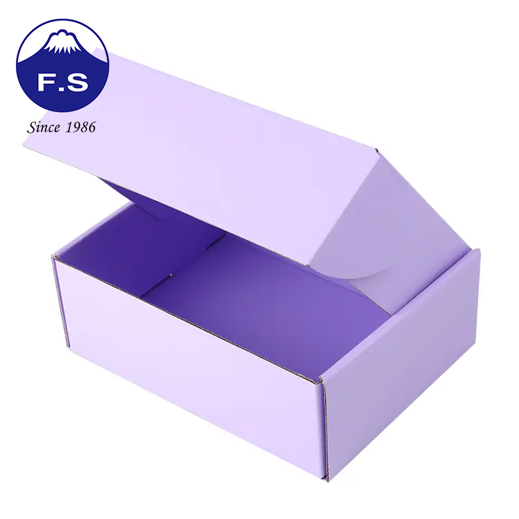 Box Printing Skincare Packaging Cutom Purple Mailer Boxes