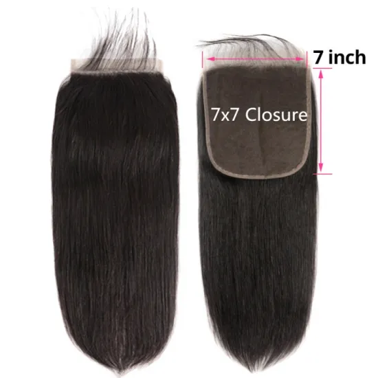 Wholesale Brazilian Remy Virgin Hair Cuticle Aligned 4*4 5*5 6*6 13*6 Natural Color Straight Hair Closure