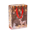 White Cardboard Packaging Classic Christmas Paper Bags