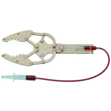 DIY Wooden Hydraulic Manipulator Arm STEM Kit: An Engaging Science Experiment Toy for Kids