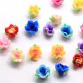 15mm Handmade Soft Polymer Clay Flower Bead with holes For DIY Necklace Bracelet Hair Ornament Jewelry Making