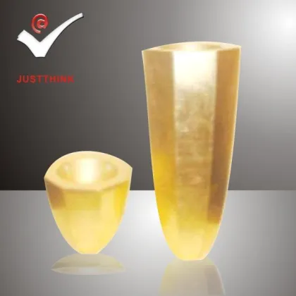 golden window vase