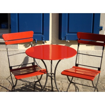 mobilier d'extérieur avec revêtement en poudre