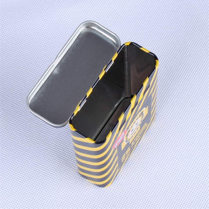 Caja rectangular pequeña de lata del cliente