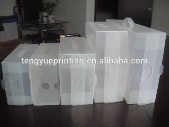 Clear plastic pp shoe box
