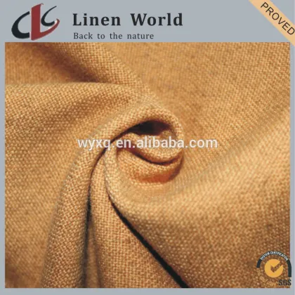 Linen Blended Plain Dyed Sofa Fabric Home Textile