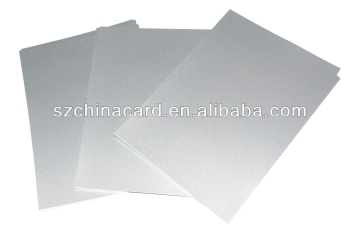 Instant Inkjet Printable Silver Metalic PVC card