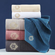 Embroidery pure turkish terry cotton bath towel set