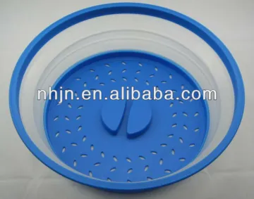 Round silicone drain basket