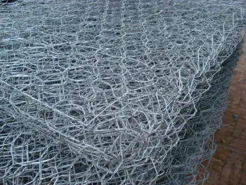 Gabion mesh for flood prevention