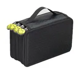 Canvas 72 Slots Zippered Pencil Case for Prismacolor and Crayola Pencils