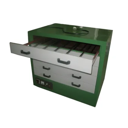 Plate drying case plate baking for silk plate