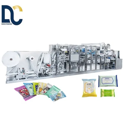 High Speed Disinfection Pocket Wet Tissue Wipe Making Machine