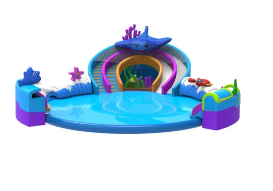 Outdoor PVC 30ft inflatable water slides wholesale octopus water inflatable water park prices