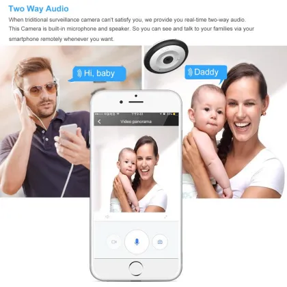 OEM Eyeball 360 Fisheye Cam - 180 Degree View Security Camera: 1.3MP, 3MP, 5MP Cloud Panoramic Camera