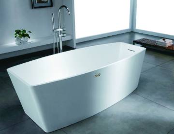 Acrylic rectangle square freestanding bathtub