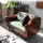 Leather Combination Living Room Armrest Sofa Set