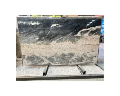Wholesale Luxury Italian Grey Stormy Marble Slabs for Bathroom and Floor Designs