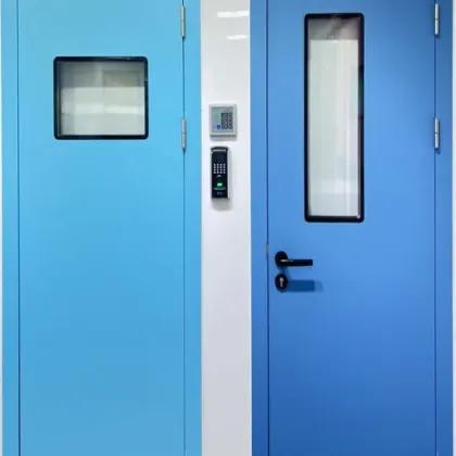 Powder Coated Metal & Stainless Steel Clean Room Swing Doors