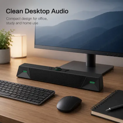Compact Desktop Bluetooth Speaker for Office Use